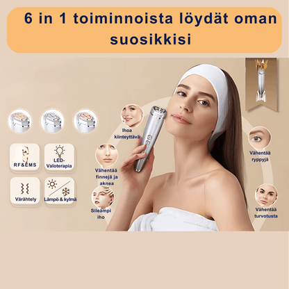 RF & EMS kiinteyttävä kauneuslaite LED-valoterapia - lämpö, kylmä & värähtely ihon hoitoon