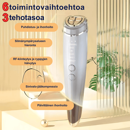 RF & EMS kiinteyttävä kauneuslaite LED-valoterapia - lämpö, kylmä & värähtely ihon hoitoon